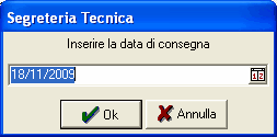 data consegna segreteria tecnica